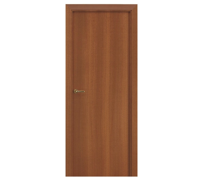 Puerta interior maciza lisa de Sapelly barnizado 2110x825x35mm