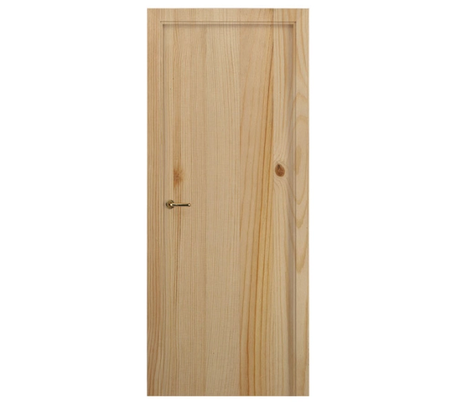 Puerta interior maciza lisa de Pino natural 2110x725x35mm