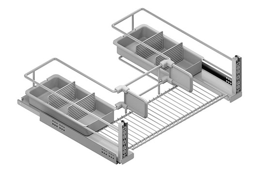 Kit Bastidor Despensero Extraíble Cocina Titán Flat Antracita