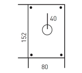 CERRADURA SOBREPONER MOTTURA LLAVE CS406 CERRADURA SOBREPONER MOTTURA LLAVE CS406