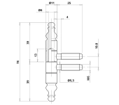 PERNIO ROSCADO OTLAV 115 CON FINALES