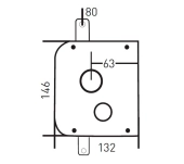 CERRADURA SOBREPONER MOTTURA CS630 GOLPE/LLAVE C/B CERRADURA SOBREPONER MOTTURA CS630 GOLPE/LLAVE C/B