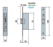 CERRADURA EMBUTIR LINCE 5564 ROLDANA CERRADURA EMBUTIR LINCE 5564 ROLDANA