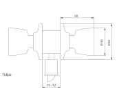 POMO CERRADURA TESA 3503 BAÑO-DORMITORIO POMO CERRADURA TESA 3503 BAÑO-DORMITORIO