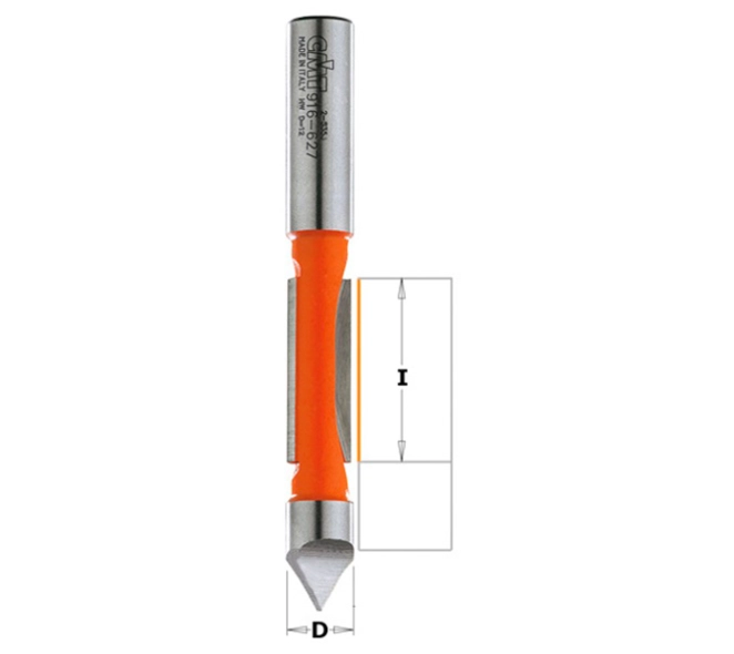 FRESA CMT AGUJEREAR Y RECORTAR C/GUÍA VÁSTAGO 8MM