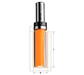 FRESA CMT TALL RECTE PER CANALS TIJA 8MM FRESA CMT TALL RECTE PER CANALS TIJA 8MM