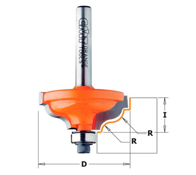 FRESA CMT PER PERFILAR TIJA 8MM FRESA CMT PER PERFILAR TIJA 8MM