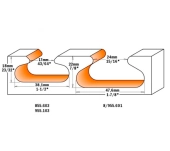 FRESA CMT SEMICIRCULAR TIRADORES VÁSTAGO 8MM FRESA CMT SEMICIRCULAR TIRADORES VÁSTAGO 8MM