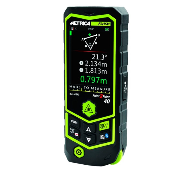 MEDIDOR LÁSER METRICA POINT 2 POINT 40 MEDIDOR LÁSER METRICA POINT 2 POINT 40
