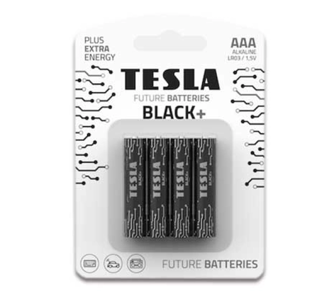 PILA TESLA BLACK+ LR03 (4 UN) PILA TESLA BLACK+ LR03 (4 UN)