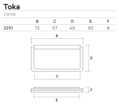 PLACA PUERTA CORREDERA TOKA 325 PLACA PUERTA CORREDERA TOKA 325
