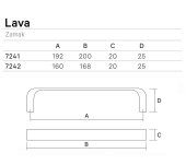 TIRADOR MUEBLE LAVA 724 TIRADOR MUEBLE LAVA 724