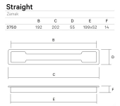 PLACA AGAFADOR STRAIGHT 375 PLACA AGAFADOR STRAIGHT 375