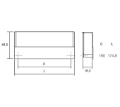 TIRADOR MUEBLE EMBUTIR VIEFE FLAT 281 TIRADOR MUEBLE EMBUTIR VIEFE FLAT 281