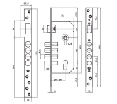 CERRADURA SEGURIDAD MONOPUNTO NULACVI 5340 CERRADURA SEGURIDAD MONOPUNTO NULACVI 5340
