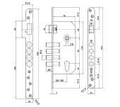 CERRADURA SEGURIDAD MONOPUNTO NULACVI 5341 CERRADURA SEGURIDAD MONOPUNTO NULACVI 5341