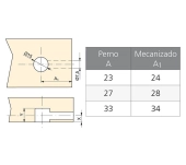 EXCÉNTRICA T15 TABLERO AGLOMERADO 19MM EXCÉNTRICA T15 TABLERO AGLOMERADO 19MM