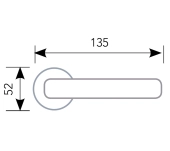 MANILLAS PUERTA ROSETA HERRAYMA R-530A MANILLAS PUERTA ROSETA HERRAYMA R-530A