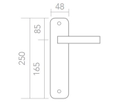 MANILLAS PUERTA PLACA HERRAYMA AMR-530 MANILLAS PUERTA PLACA HERRAYMA AMR-530