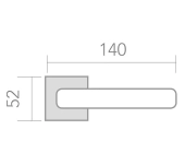 MANETES PORTA ROSETA QUADRADA HERRAYMA RCI-8003 MANETES PORTA ROSETA QUADRADA HERRAYMA RCI-8003