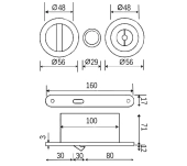 JUEGO PUERTA CORREDERA + CERRADURA JANDEL 7510 JUEGO PUERTA CORREDERA + CERRADURA JANDEL 7510