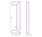 TIRADOR PORTA DIDHEYA Z-4560 TIRADOR PORTA DIDHEYA Z-4560