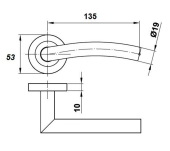 JUEGO MANILLAS ROSETA BECUSA TUBULAR ARC MRL-3 JUEGO MANILLAS ROSETA BECUSA TUBULAR ARC MRL-3
