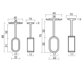 SUPORT LATERAL TUB OVAL ARMARI SUPORT LATERAL TUB OVAL ARMARI