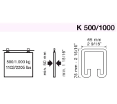 PERFIL GUIA KLEIN K500/1000 PERFIL GUIA KLEIN K500/1000