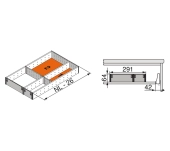 CUBERTERO DOBLE ORGA-LINE ZSI.500FI03 CUBERTERO DOBLE ORGA-LINE ZSI.500FI03