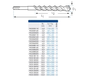 BROCA PARA MARTILLO BLUE-MASTER SDS-PLUS W55 4P BROCA PARA MARTILLO BLUE-MASTER SDS-PLUS W55 4P