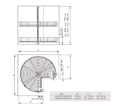KIT TORNO 3/4 270º MENAGE&CONFORT KIT TORNO 3/4 270º MENAGE&CONFORT