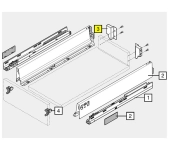 ADAPTADOR DARRERE BLUM Z30M000 ESQUERRA ADAPTADOR DARRERE BLUM Z30M000 ESQUERRA