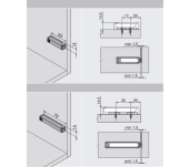 TIP-ON PORTA REGULABLE IMANT BLUM 956.1002