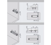 SUPORT RECTE TIP-ON CURT BLUM 956.1201 SUPORT RECTE TIP-ON CURT BLUM 956.1201