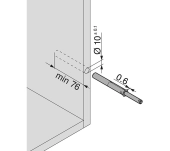 TIP-ON LARGO PUERTA AMORTIGUADOR BLUM 956A1006 TIP-ON LARGO PUERTA AMORTIGUADOR BLUM 956A1006