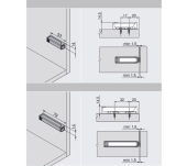 SUPORT RECTE TIP-ON CURT BLUM 956.1201 SUPORT RECTE TIP-ON CURT BLUM 956.1201