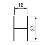 PERFIL "H" PRH16 PERFIL "H" PRH16