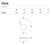 PLACA PUERTA CORREDERA VORA 326 PLACA PUERTA CORREDERA VORA 326