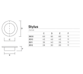 PLACA PUERTA CORREDERA STYLUS 351