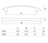 TIRADOR MUEBLE BRIDGE 713 TIRADOR MUEBLE BRIDGE 713