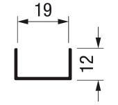 PERFIL "U" PRU19-S85 PERFIL "U" PRU19-S85