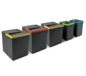 KIT 5 CUBELLS RECICLATGE EMUCA RECYCLE KIT 5 CUBELLS RECICLATGE EMUCA RECYCLE