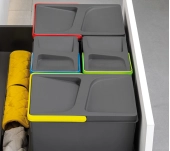 KIT 3 CUBELLS RECICLATGE EMUCA RECYCLE KIT 3 CUBELLS RECICLATGE EMUCA RECYCLE
