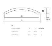 TIRADOR MUEBLE VIEFE ARCH 206