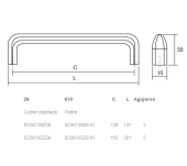 TIRADOR MUEBLE VIEFE REDO 226 TIRADOR MUEBLE VIEFE REDO 226