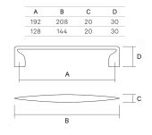 TIRADOR MUEBLE ELBOW 623 TIRADOR MUEBLE ELBOW 623