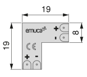 CONECTOR L LYNX 8MM (10MM) CONECTOR L LYNX 8MM (10MM)