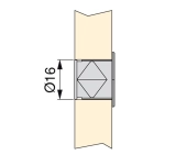 SENSOR LED DOT Ø16 SWITCH/DIMMER 12/24V