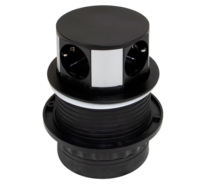 MULTICONECTOR CORRIENTE+USB VERTIKAL PUSH 100